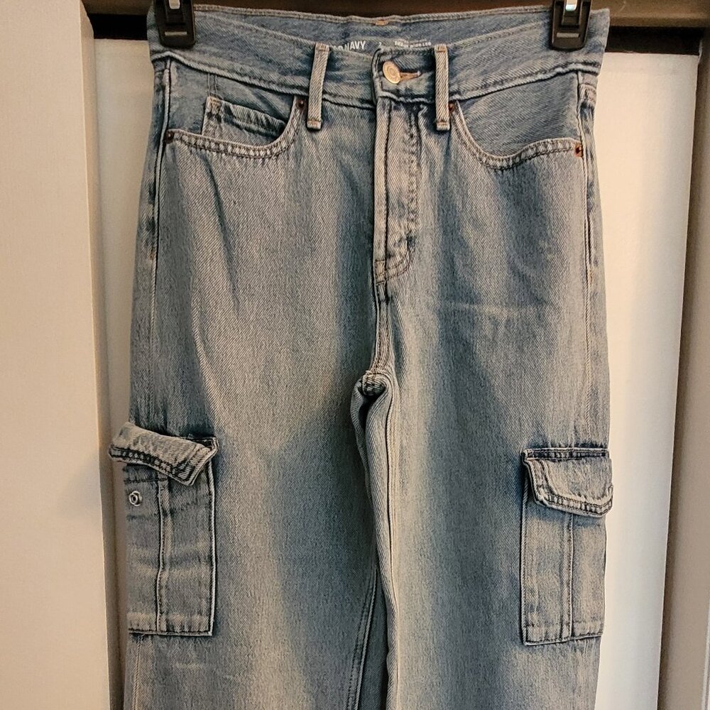 Cargo Jean's Skinny-HI Wide Leg Old Navy